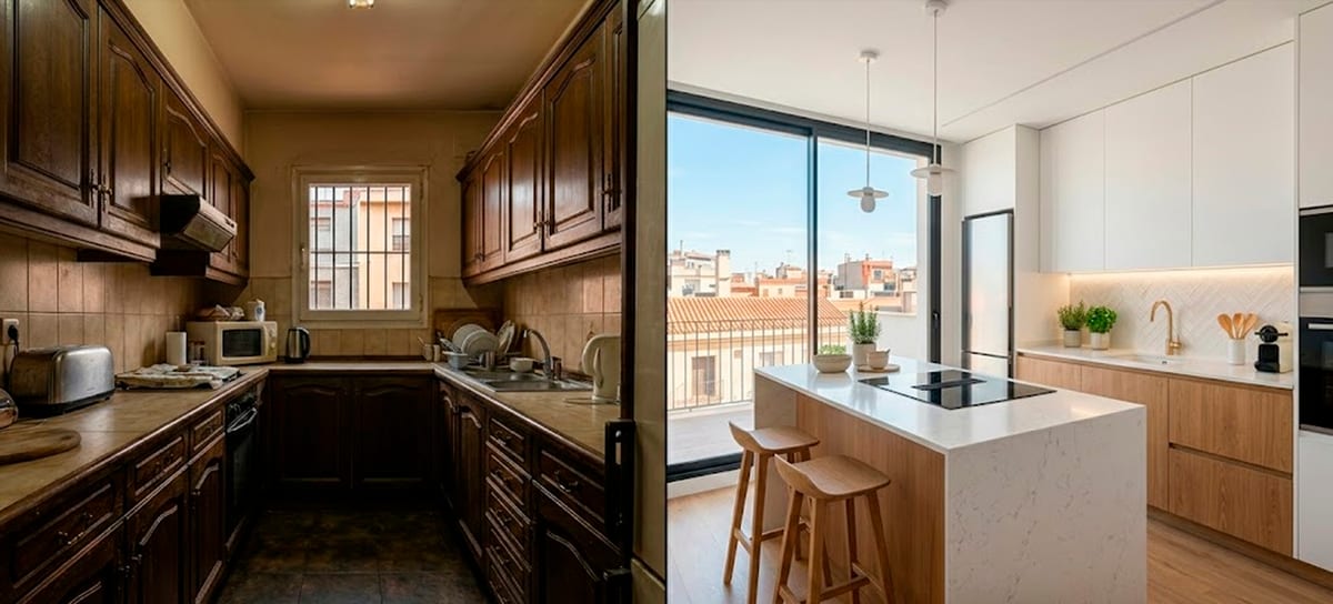Antes y después: ideas de reformas de cocinas en Sabadell que aumentan el valor de tu vivienda